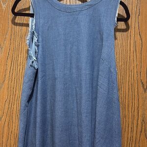 Crazy Train Blue Denim Tank Top